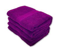 J K ZONE Pack of 2 Bath Sheets Set 100% Egyptian Cotton Hotel Quality Premium Towels 80 x 140 cm Fast Dry Long Lasting Material Bathroom Towels Set (Purple)