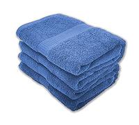 J K ZONE Pack of 2 Bath Sheets Set 100% Egyptian Cotton Hotel Quality Premium Towels 80 x 140 cm Fast Dry Long Lasting Material Bathroom Towels Set (Cobalt)