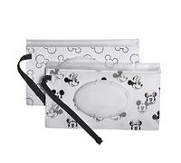 J.L. Childress Disney Baby Reusable Wet Wipes Case 2 Pack, Mickey & Minnie
