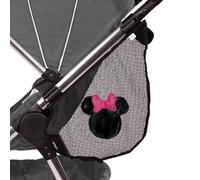 J.L. Childress Disney Baby Side Sling Stroller Cargo Net - Stroller Organizer Attachment for Storage, Mesh Bag for Baby Accessories, Universal Fit - Minnie Mouse