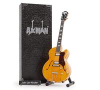 J Lee Hooker - Miniature Guitar Replica - Music Gifts - Handmade Ornamental 1/4 Scale - Includes a Display Box, Name Tag and Miniature Guitar Stand