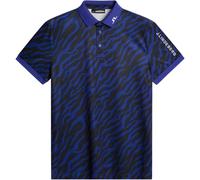 J.LINDEBERG 2025 TOUR TECH PRINT GOLF POLO SHIRT - TIGER CLEMATIS