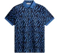 J.LINDEBERG 2026 TOUR TECH PRINT GOLF POLO SHIRT - OAK FEDERAL
