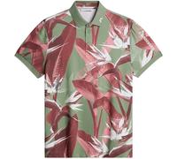 J.LINDEBERG 2026 TOUR TECH PRINT GOLF POLO SHIRT - PARADISE HEDGE GREEN