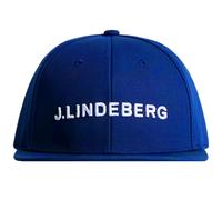 J.LINDEBERG FLAT PEAK GOLF CAP - CLUB BLUE