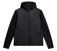 J.LINDEBERG HOLDEN QUILT HYBRID HOODED JACKET - BLACK