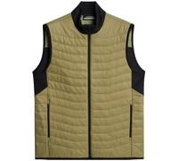 J.LINDEBERG HOLDEN QUILT HYBRID VEST - OIL GREEN