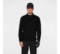 J.LINDEBERG LYMANN TOUR MERINO V-NECK GOLF SWEATER - JL BLACK - XL