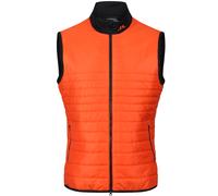 J.LINDEBERG MARTINO QUILT HYBRID VEST - TANGERINE TANGO