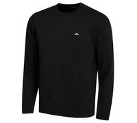 J.Lindeberg Mens 2025 M Crew Neck Long Sleeve Sweater - Black - M