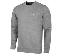 J.Lindeberg Mens 2025 M Crew Neck Long Sleeve Sweater - Grey Melange - XXL