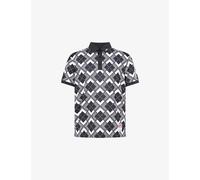 J.Lindeberg Mens J.Lindeberg 30Y Tour Tech Argyle Woven Polo T-Shirt Argyle L
