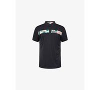 J.Lindeberg Mens J.Lindeberg Bridger Tour Woven Polo Shirt Black L