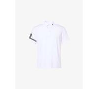 J.Lindeberg Mens J.Lindeberg Heath Woven Polo Shirt White L