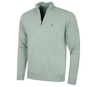 J.Lindeberg Mens Kiyan Merino Quarter Zip Sweater - Jadeite - XL
