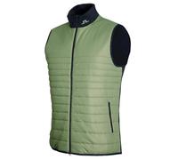 J.Lindeberg Mens Martino Quilt Hybrid Vest Gilet - Oil Green - XL