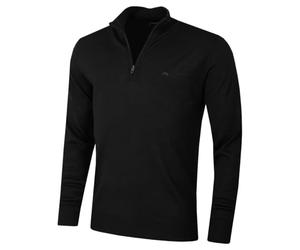J.Lindeberg Mens Merino Blend 1/2 Zip Sweater - Black - M