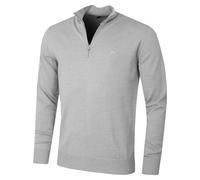 J.Lindeberg Mens Merino Blend 1/2 Zip Sweater - Grey Melange - XL