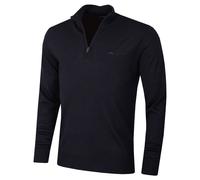 J.Lindeberg Mens Merino Blend 1/2 Zip Sweater - Navy - M