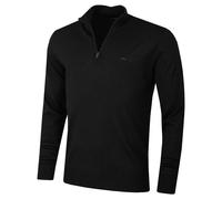 J.Lindeberg Mens Merino Blend 1/2 Zip Sweater - Black - M