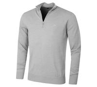 J.Lindeberg Mens Merino Blend Turtleneck 1/2 Zip Golf Sweater | Finest Italian Merino wool Soft feel Natural thermoregulation Ribbed cuffs hem