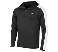 J.Lindeberg Mens Quarter Zip Hood Midlayer Hoody - Asphalt - XXL