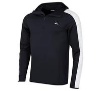 J.Lindeberg Mens Quarter Zip Hood Midlayer Hoody - JL Navy - XL