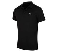 J.Lindeberg Mens Short Sleeve Technical Golf Polo Shirt - Black - XXL