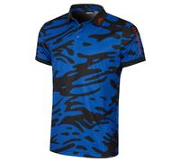 J.Lindeberg Mens Tour Tech Print Polo Shirt - Neptune Nautical Blue - S
