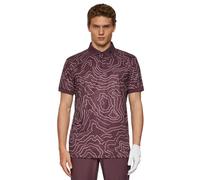 J.Lindeberg Mens Tour Tech Print Wicking Stretch Golf Polo Shirt 44% OFF RRP