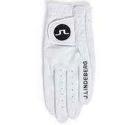 J.LINDEBERG RON LEATHER GOLF GLOVE - WHITE