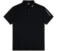 J.LINDEBERG TOUR TECH REG FIT GOLF POLO SHIRT - JL BLACK - 2XL