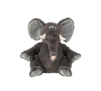 J-Line Elephant Plush - Polyester - Grey - Large