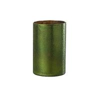 J-Line Large Glass Green Mirror Tealight Holder