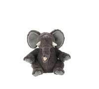J-Line Plush Elephant - Polyester - Grey - Medium