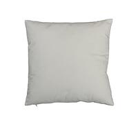 J-Line Square Cushion Velvet White