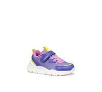 Geox J Loftus Girl A Sneaker, Violet/Fluo Fuchsia, 1 UK
