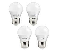 J.LUMI A15 LED Bulb 3W, 270 Lumens, 3000K Soft White, Small G45/A15 Shape, E26 Medium Base, 25W Equivalent Nightstand, Ceiling Fan & Ambient Lamp Bulbs, Frosted, NOT Dimmable (Pack of 4)