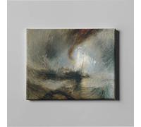 J.M.W. Turner - canvas - Snow Storm: Steam-Boat off a Harbour's Mouth - 16x12 (40x30cm)