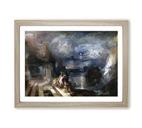 J.M.W. Turner Hero and Leander Classic Painting Framed Print | A3 Oak Framed Wall Art | Ready to Hang | Classic Historical Picture | Living Room Bedroom Lounge Office