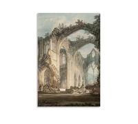 J.M.W.Turner Paintings Wall Art Poster Prints The Crossing And Chancel Looking Towards The East Window Canvas Wall Art Picture Prints Hanging Photo Gift Idea Decor Homes Artworks Unframe 24x36inch(60x
