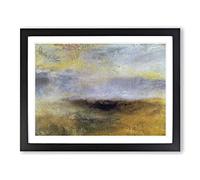 J.M.W. Turner Seascape with Storm Coming Classic Painting Framed Wall Art Print, Ready to Hang Picture for Living Room Bedroom Home Office Décor, Black A3 (46 x 34 cm)
