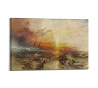 J. M. W. Turner（The Slave Ship） artistic Creations Poster Art Canvas Decor Wall Print Photo Home Modern Decoratives 20x30inch(50x75cm)