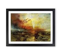 J.M.W. Turner The Slave Ship Framed Wall Art Print A2 Black