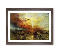 J.M.W. Turner The Slave Ship Framed Wall Art Print A2 Walnut