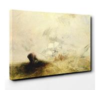 J.M.W. Turner The Whale Ship Canvas Print | Gallery Wrapped 30mm Frame Wall Art | 30x20 inches | Ready to Hang | Contemporary Animals Picture | Living Room Bedroom Lounge Office