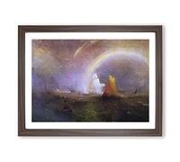 J.M.W. Turner The Wreck Buoy Classic Painting Framed Print | A4 Walnut Framed Wall Art | Ready to Hang | Classic Historical Picture | Living Room Bedroom Lounge Office