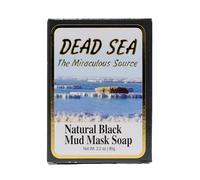 J Malki Dead Sea Natural Black Mud Mask Soap 90g