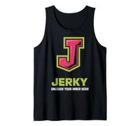 J Monogram Jerky Unleash Your Inner Hero Design Tank Top