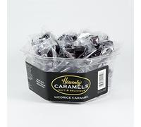 J Morgan Confections Heavenly Caramel | Licorice Flavor | 45 Count Tub | Gourmet Soft and Chewy Butter Caramel Candies | Hand-Crafted Golden Treats